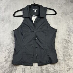 Urban Outfitters Shirt Womens Small Tank Button Up Capsule Chic Old Money NEW‎